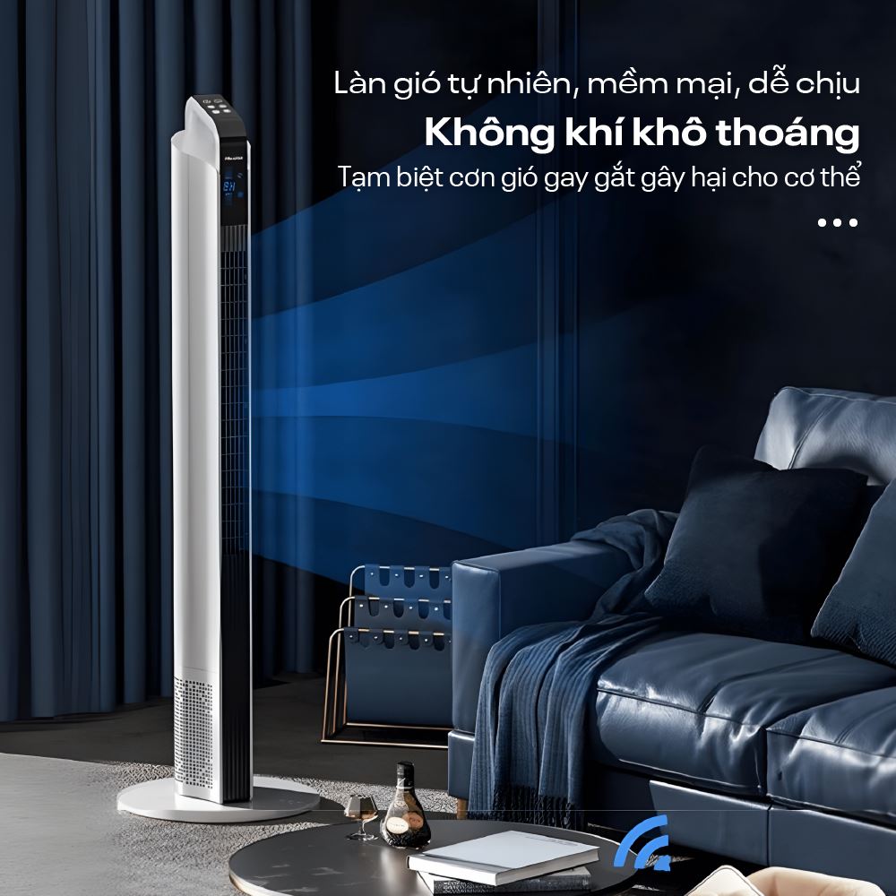 Quạt tháp FUJIHOME TF-12HE 48W Màu Trắng