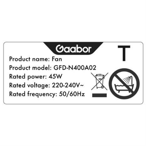 Quạt đứng Gaabor GFD-N400A02 45W Màu Trắng