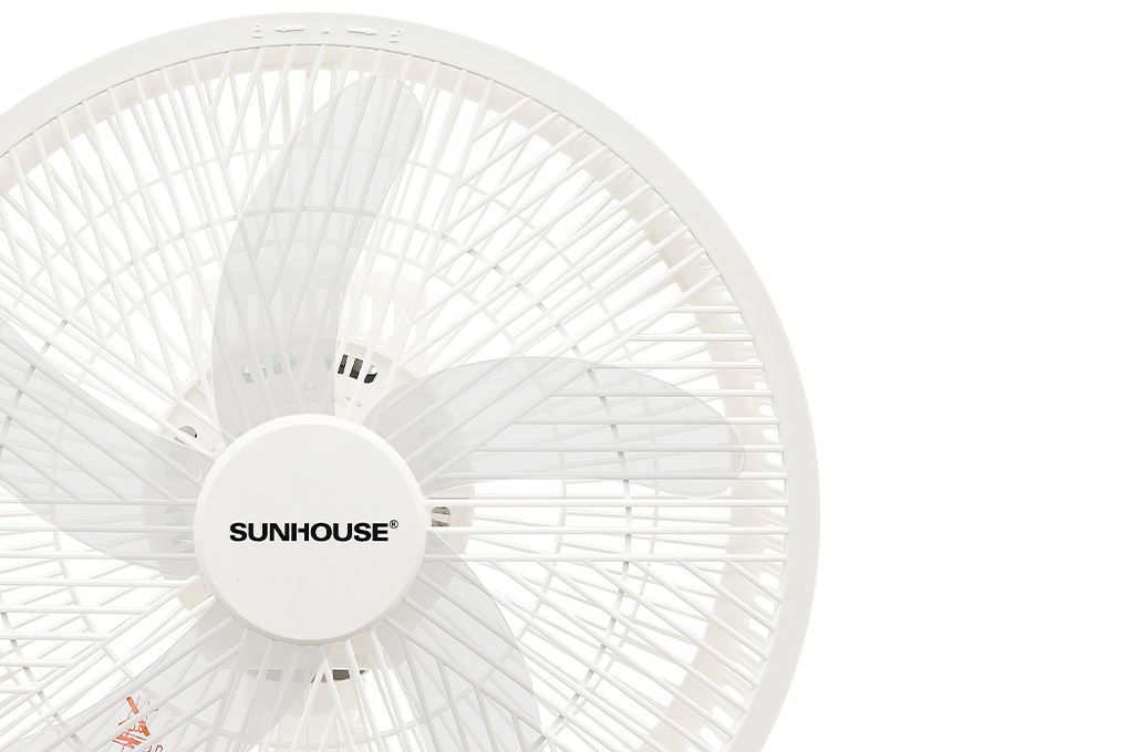 Quạt sạc điện Sunhouse 5 cánh SHD7221 15W Màu Trắng