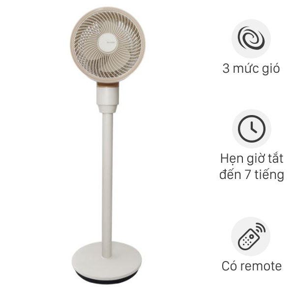 Quạt tuần hoàn Sharp  3 cánh PJ-CD603V-C 24W