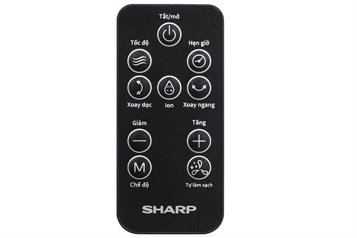 Quạt tuần hoàn Sharp 3 cánh PJ-CD433V-H 20W Màu Đen - Xám