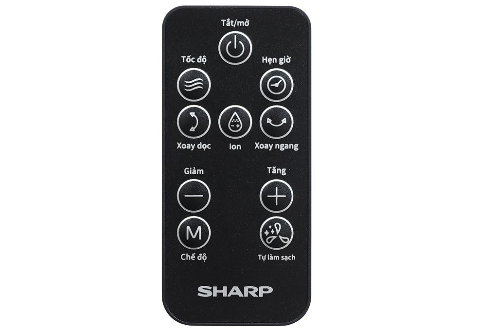 Quạt tuần hoàn Sharp 3 cánh PJ-CD433V-H 20W Màu Đen - Xám