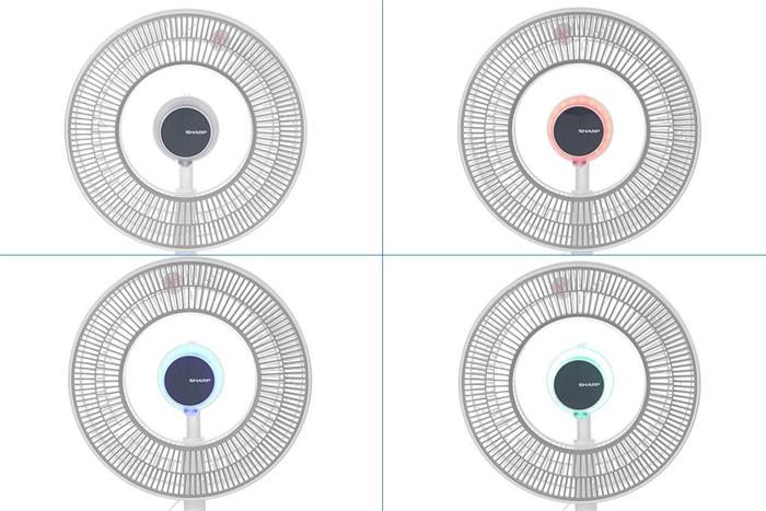 Quạt tuần hoàn Sharp 9 cánh PJ-CD404V-W 24W Màu Trắng