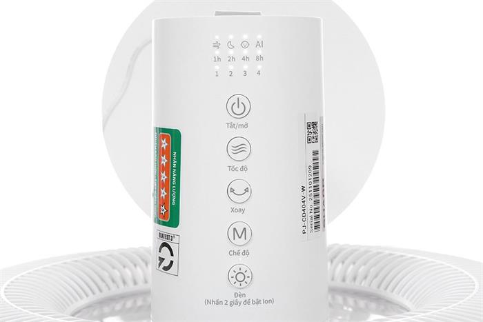 Quạt tuần hoàn Sharp 9 cánh PJ-CD404V-W 24W Màu Trắng