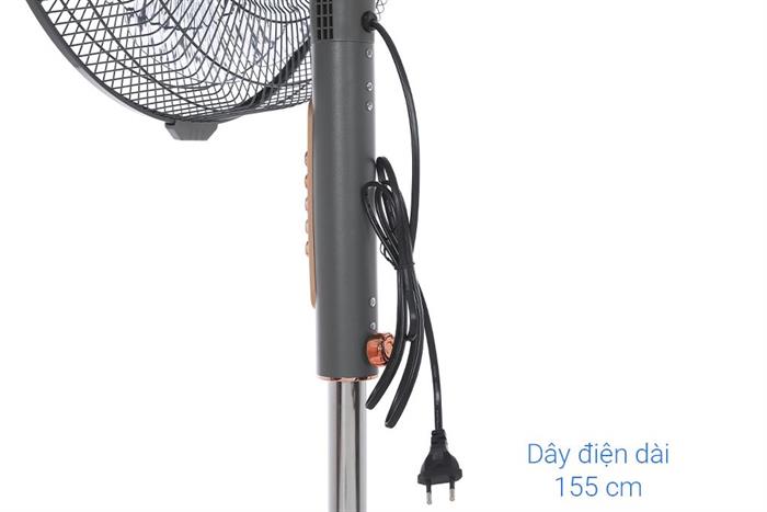 Quạt đứng Daikiosan 7 cánh DQ101 70W Màu Xám