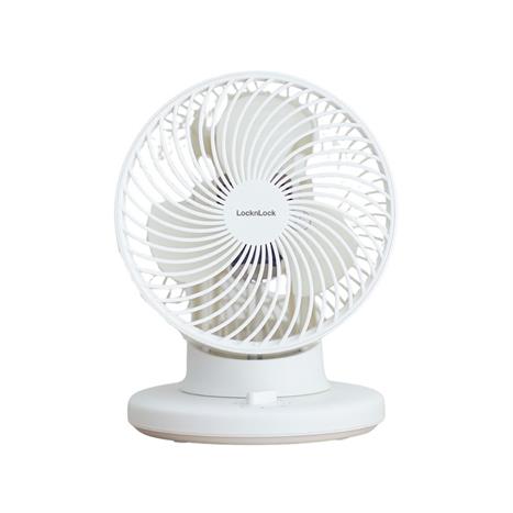 Quạt đứng Lock&Lock 3 cánh ENF156IVY 28W Màu Trắng Ghi