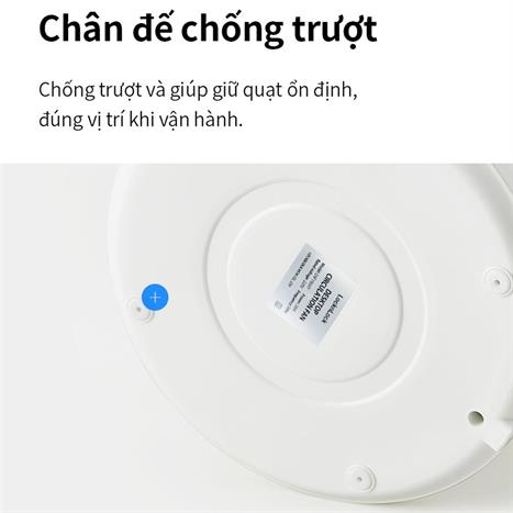 Quạt đứng Lock&Lock 3 cánh ENF156IVY 28W Màu Trắng Ghi