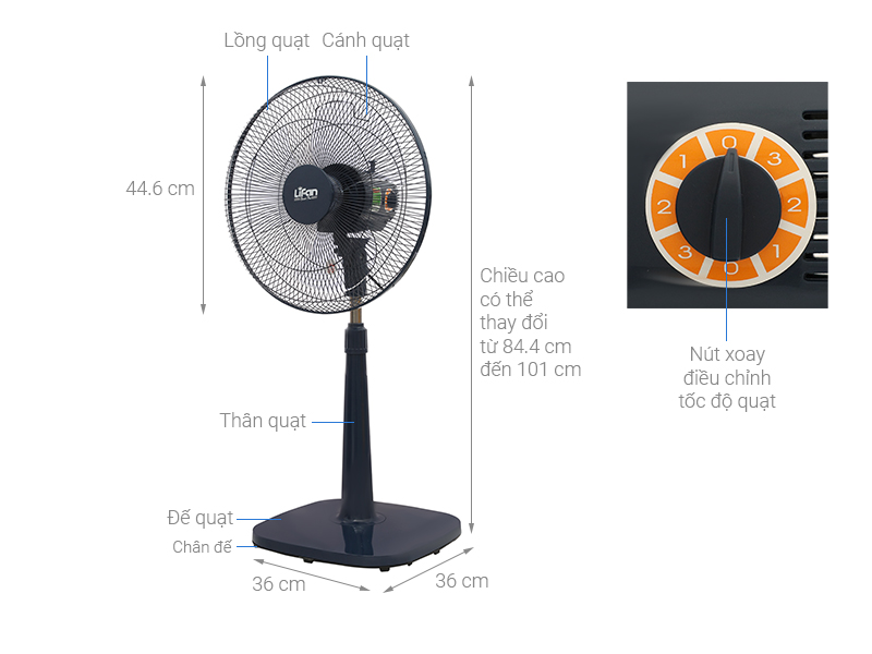 Quạt lửng Lifan 3 cánh QL-316 45W
