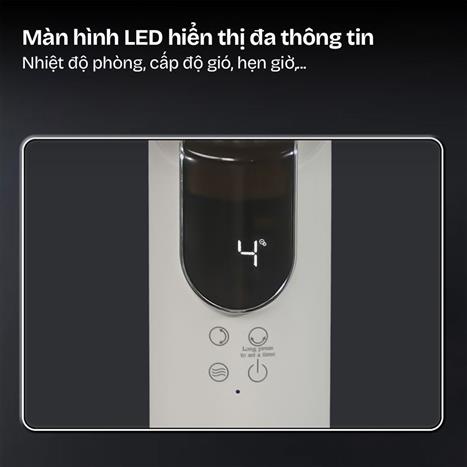 Quạt tuần hoàn FUJIHOME 3 cánh CFR04-VOICE 40W - Trắng Màu Trắng