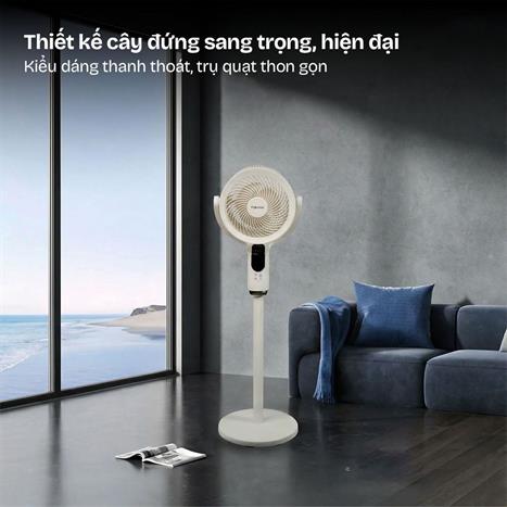 Quạt tuần hoàn FUJIHOME 3 cánh CFR04-VOICE 40W - Trắng Màu Trắng