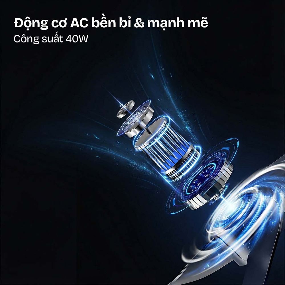 Quạt tuần hoàn FUJIHOME 3 cánh CFR04-VOICE 40W - Xám - Động cơ Quạt tuần hoàn FUJIHOME 3 cánh CFR04-VOICE 40W - Xám - Động cơ