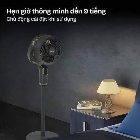 Quạt tuần hoàn FUJIHOME 3 cánh CFR04-VOICE 40W - Xám Màu Đen - Xám