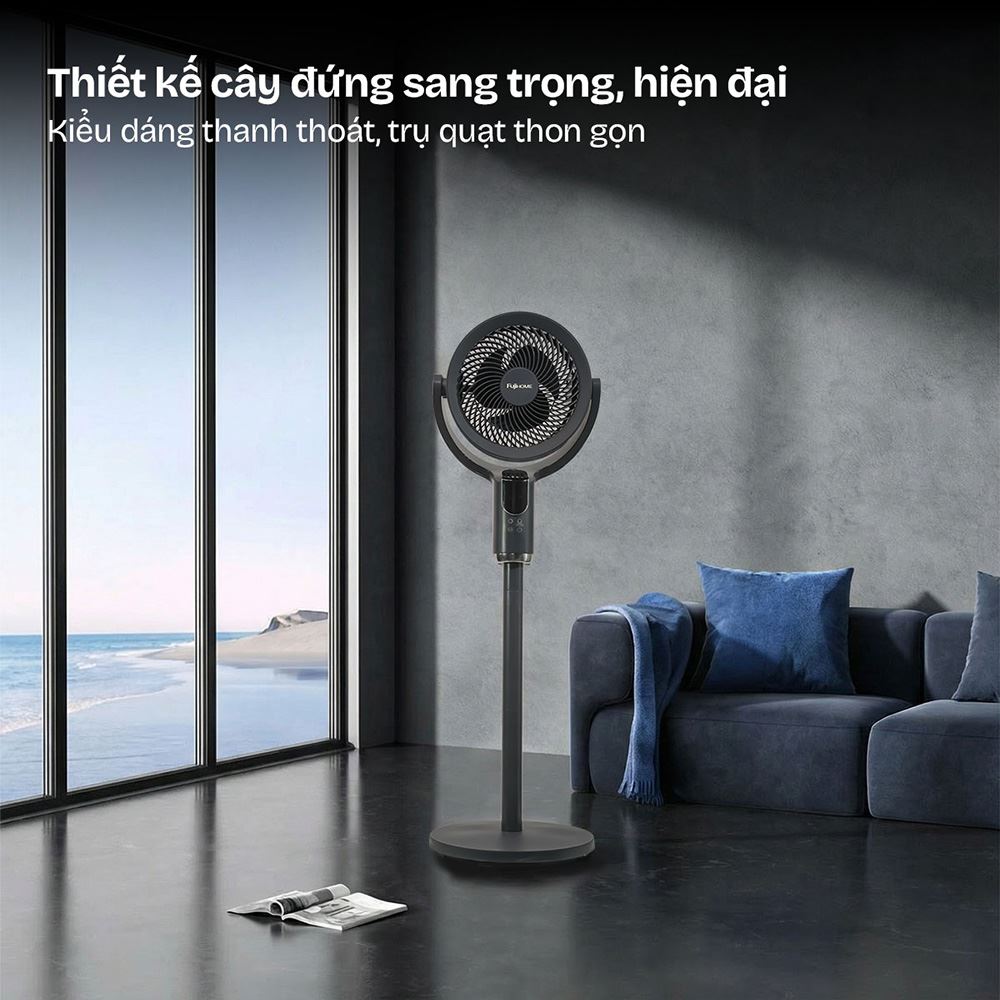 Quạt tuần hoàn FUJIHOME 3 cánh CFR04-VOICE 40W - Xám - Thiết kế Quạt tuần hoàn FUJIHOME 3 cánh CFR04-VOICE 40W - Xám - Thiết kế
