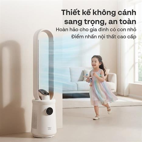 Quạt không cánh FUJIHOME BF15-HEPA-VOICE 50W Màu Trắng