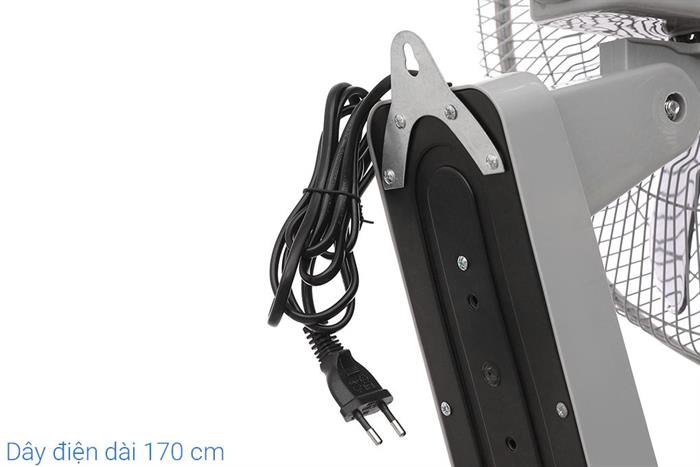 Quạt treo tường Daikiosan 6 cánh DQ122 60W Màu Xám