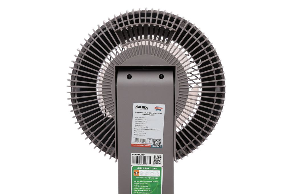 Quạt tuần hoàn Sunhouse Apex 3 cánh APF7322GV 45W Màu Ghi