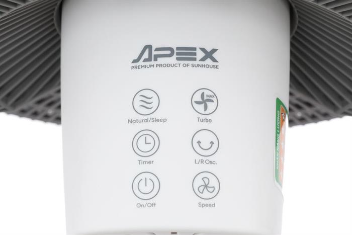 Quạt tuần hoàn Sunhouse Apex 7 cánh APF7348W 57W Màu Trắng