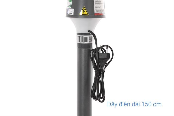 Quạt tuần hoàn Sunhouse Apex 3 cánh APF7318GV 40W Màu Xám