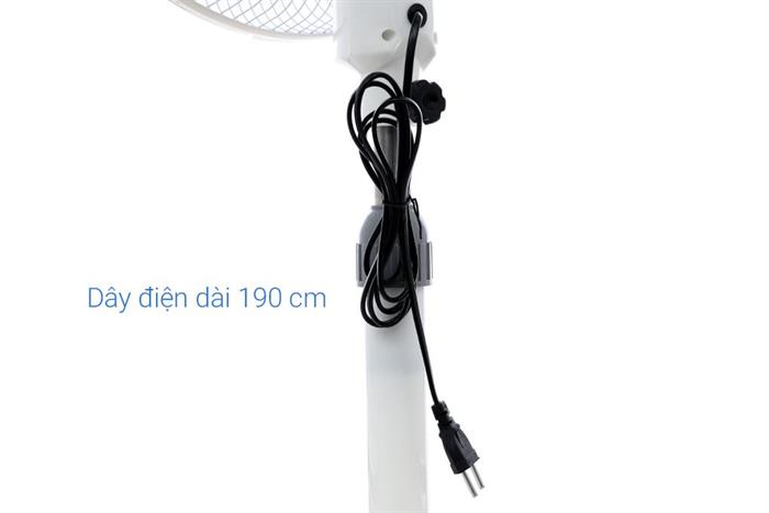 Quạt lửng Duxton 5 cánh B4 DFTS40-15LN 50W Màu Trắng - Xám