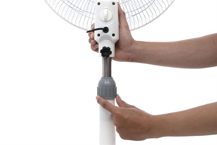 Quạt lửng Duxton 5 cánh B4 DFTS40-15LN 50W Màu Trắng - Xám