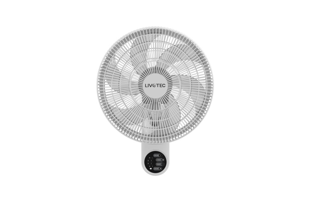 Quạt treo tường Livotec 6 cánh W-450 50W Màu Trắng