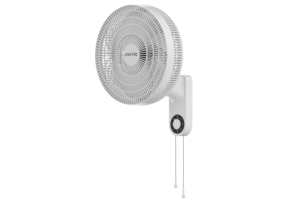 Quạt treo tường Livotec 6 cánh W-150 50W Màu Trắng