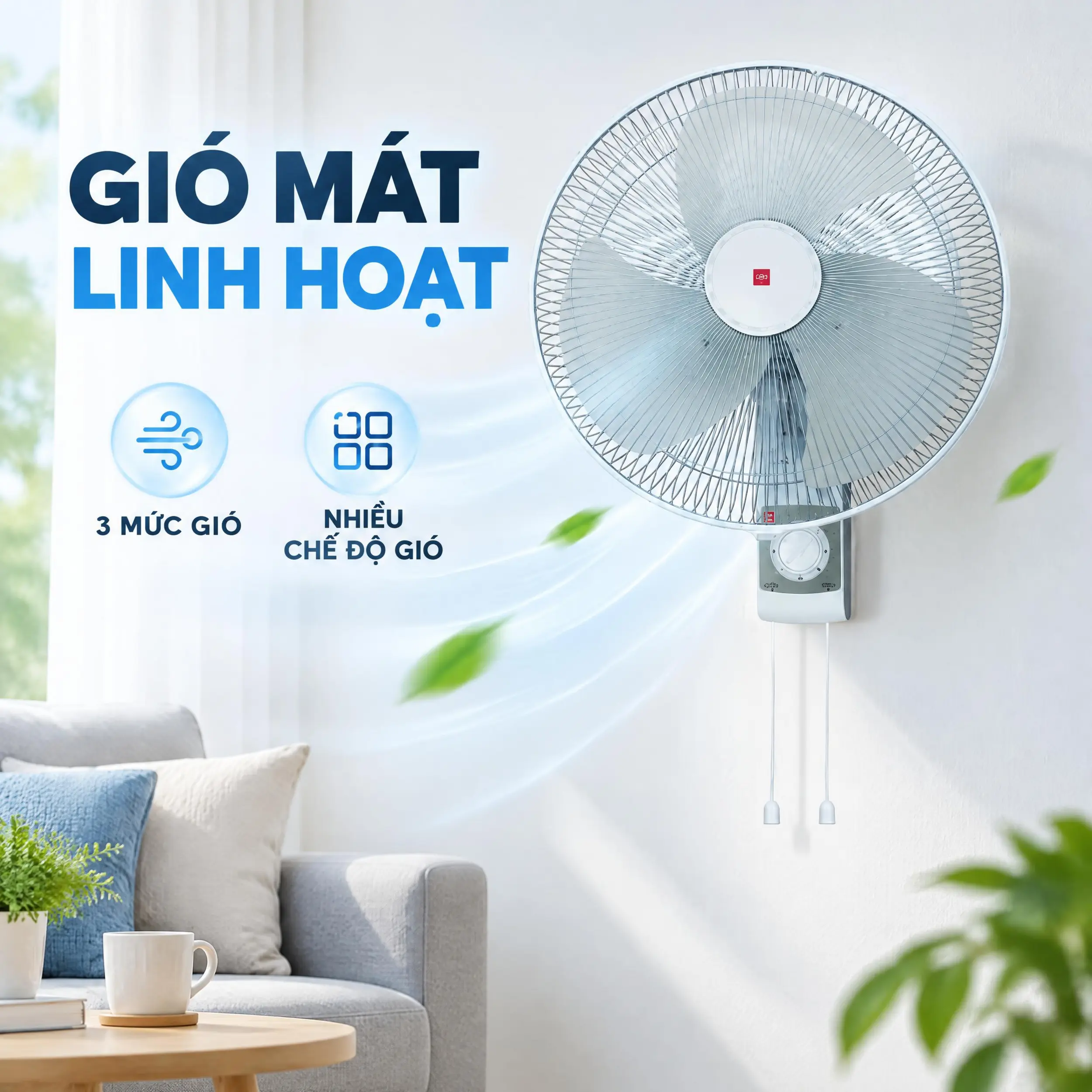 Quạt treo KDK M40C Xám 47.5W Màu Xám