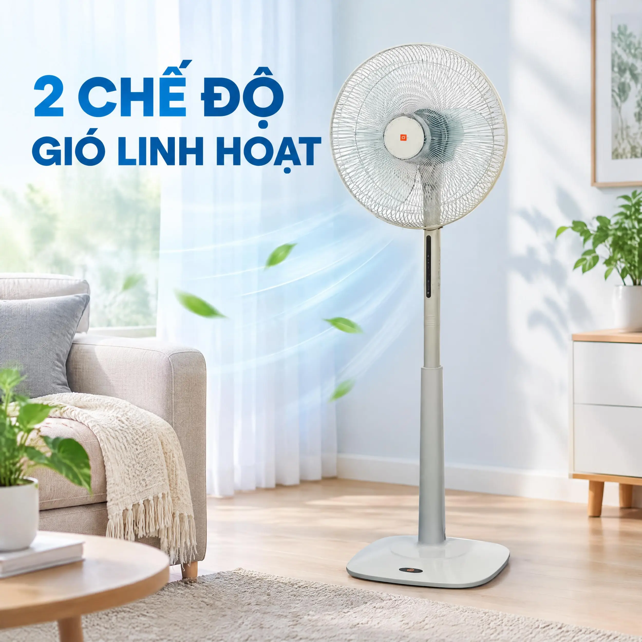 Quạt đứng KDK M40K 51W Màu Vàng
