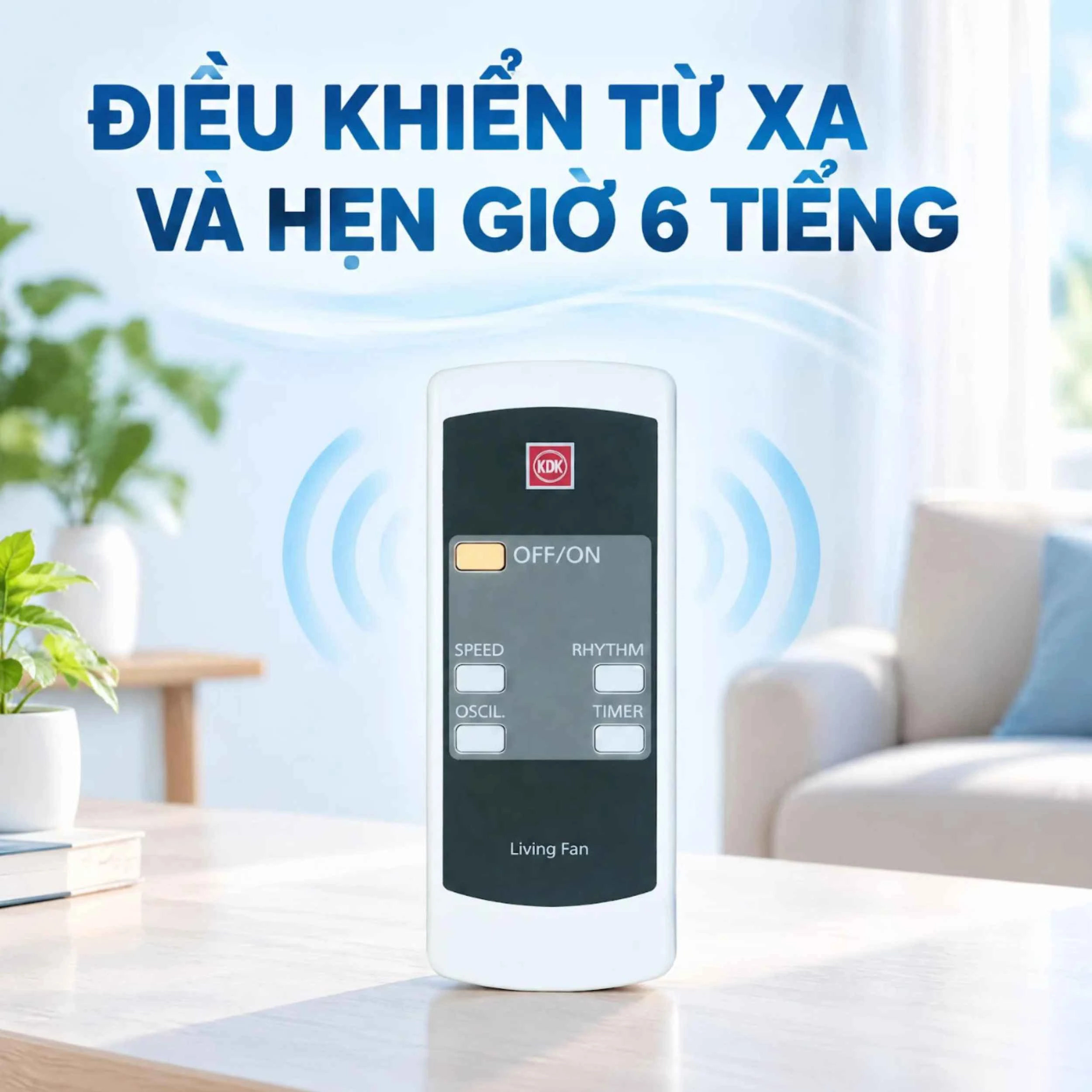 Quạt đứng KDK M40K 51W Màu Vàng