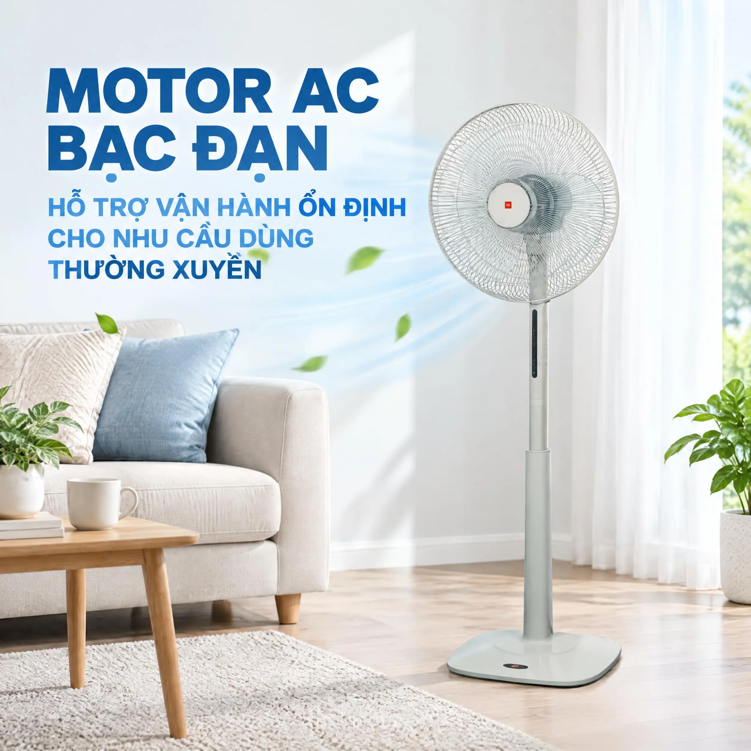 Quạt đứng KDK M40K 51W Màu Vàng