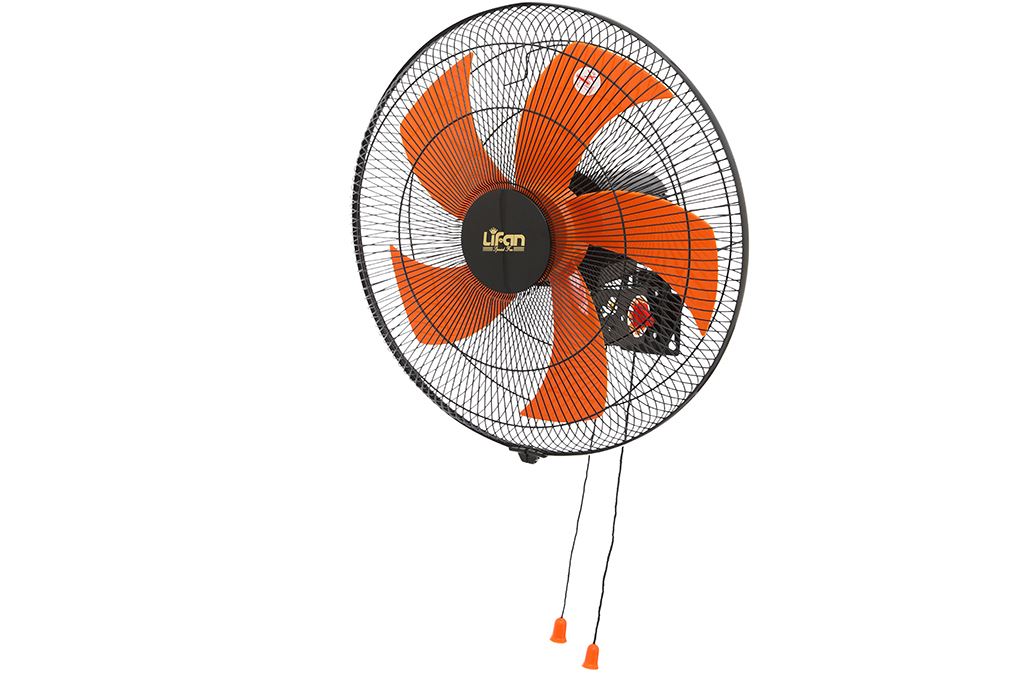 Quạt treo tường Lifan 5 cánh T-18CH 65W Màu Đen - Cam