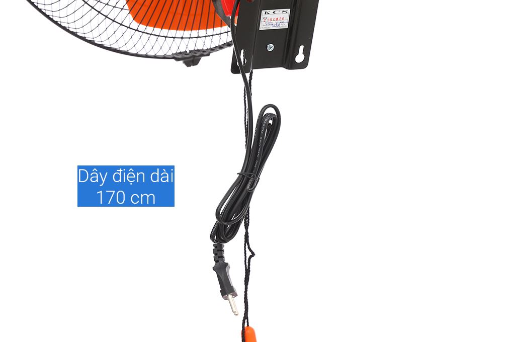 Quạt treo tường Lifan 5 cánh T-18CH 65W Màu Đen - Cam