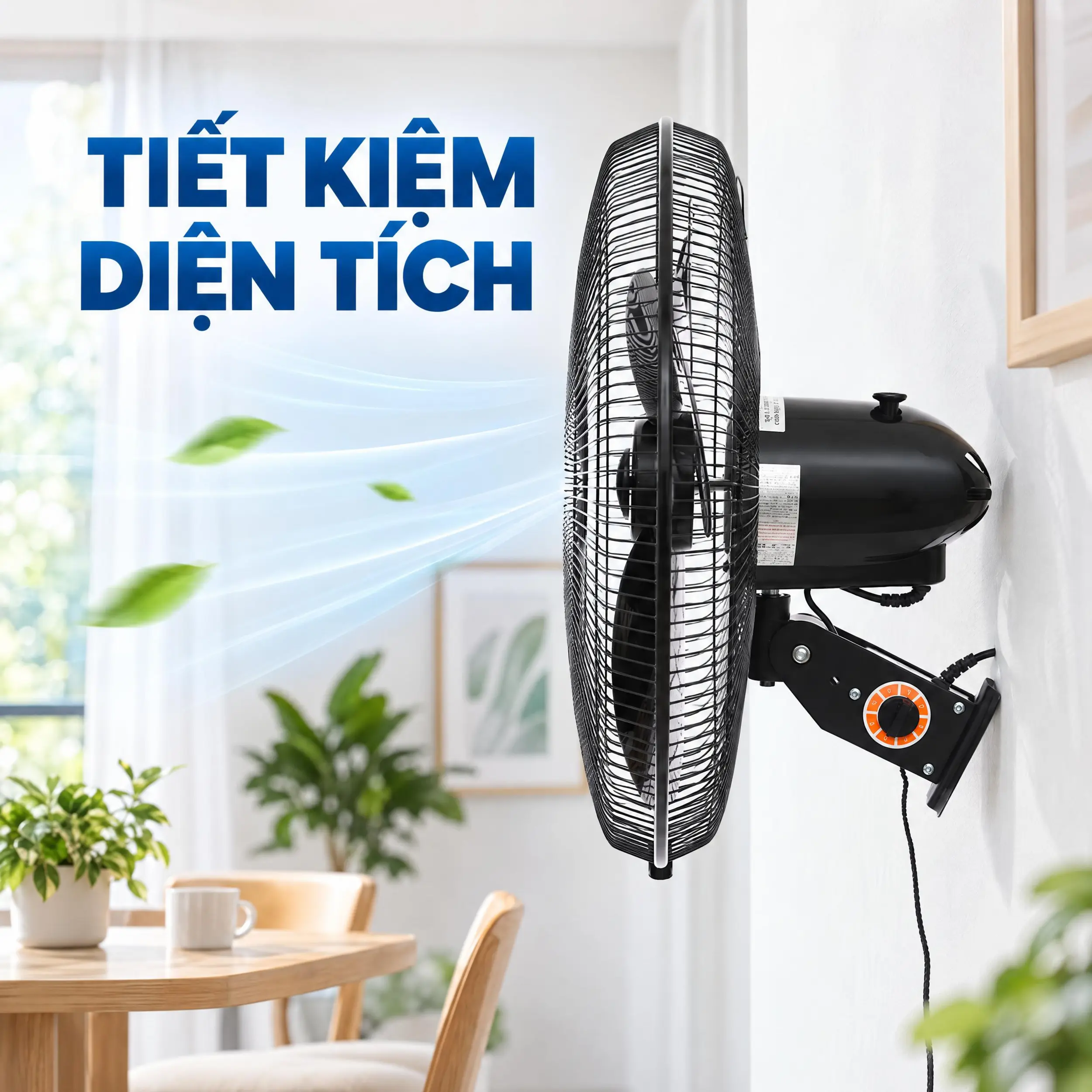 Quạt treo tường Lifan 3 cánh T-20CN(N) 130W Màu Đen