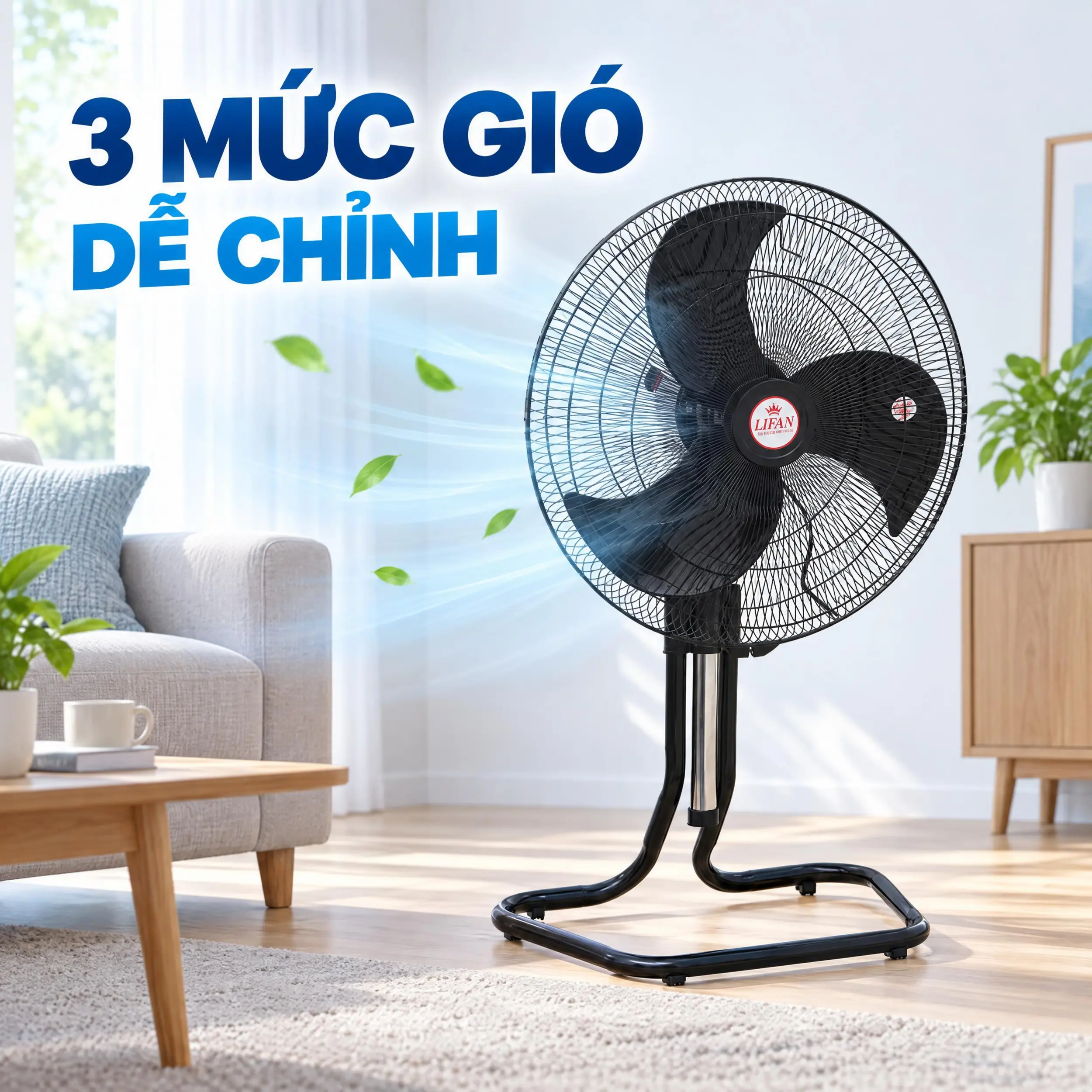 Quạt sàn Lifan 3 cánh S-20CN(CQ) 130W - 3 mức gió Quạt sàn Lifan 3 cánh S-20CN(CQ) 130W - 3 mức gió
