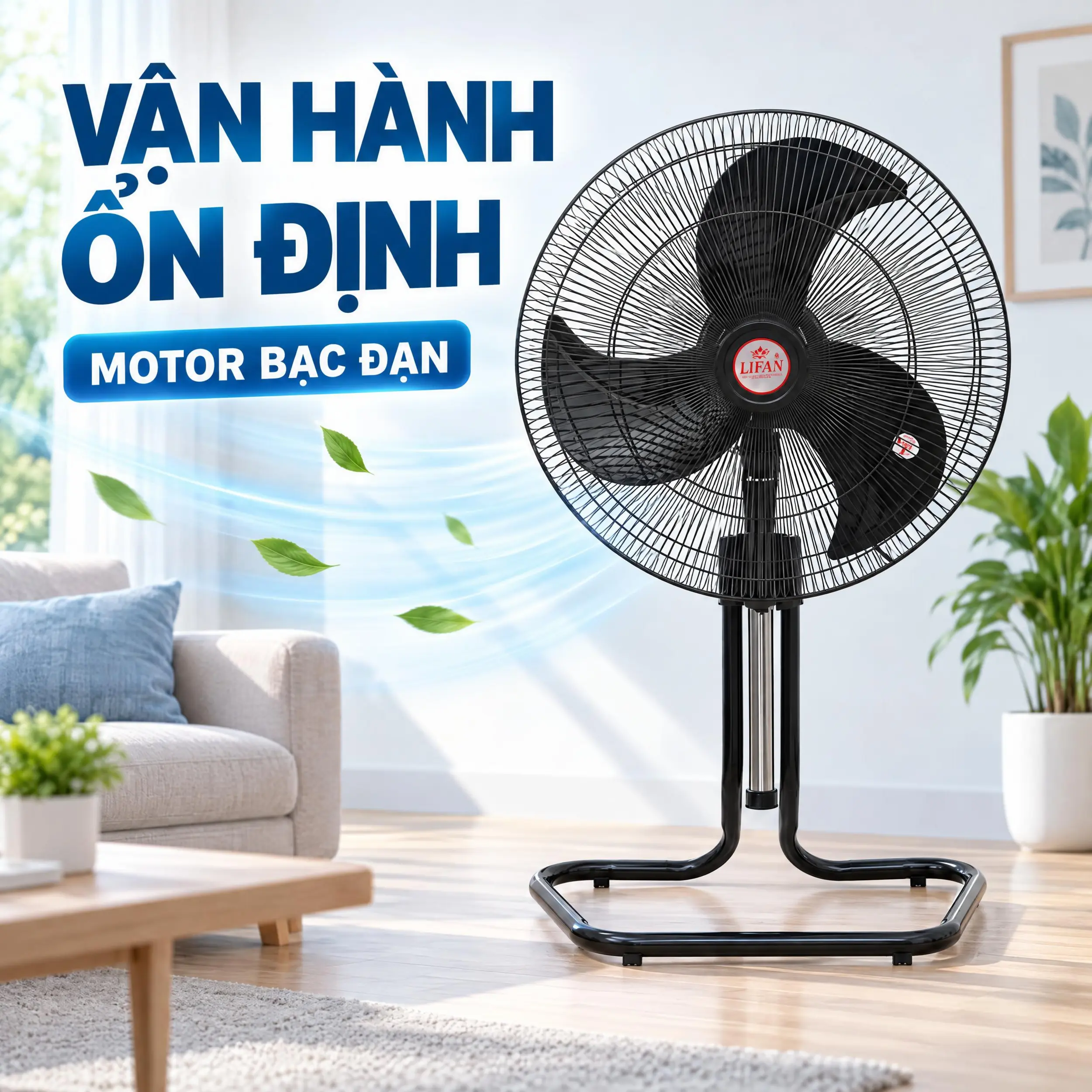 Quạt sàn Lifan 3 cánh S-20CN(CQ) 130W - Motor bạc đạn Quạt sàn Lifan 3 cánh S-20CN(CQ) 130W - Motor bạc đạn
