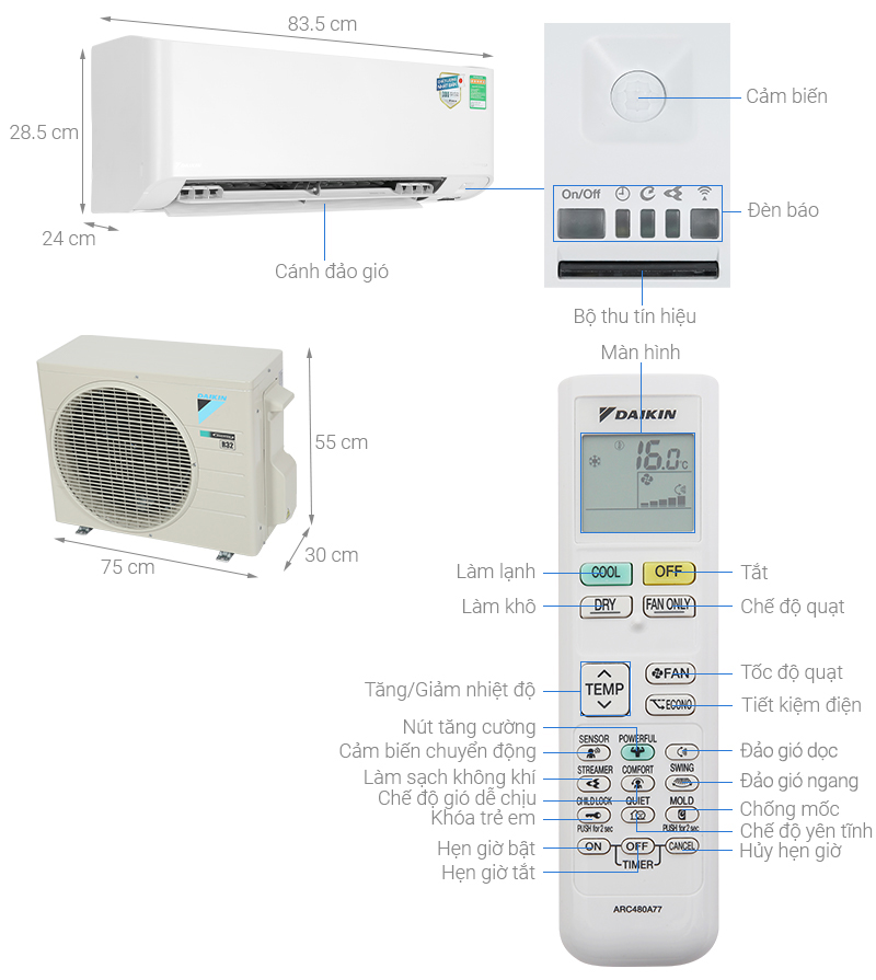 Máy lạnh Daikin Inverter 1 HP FTKY25WMVMV