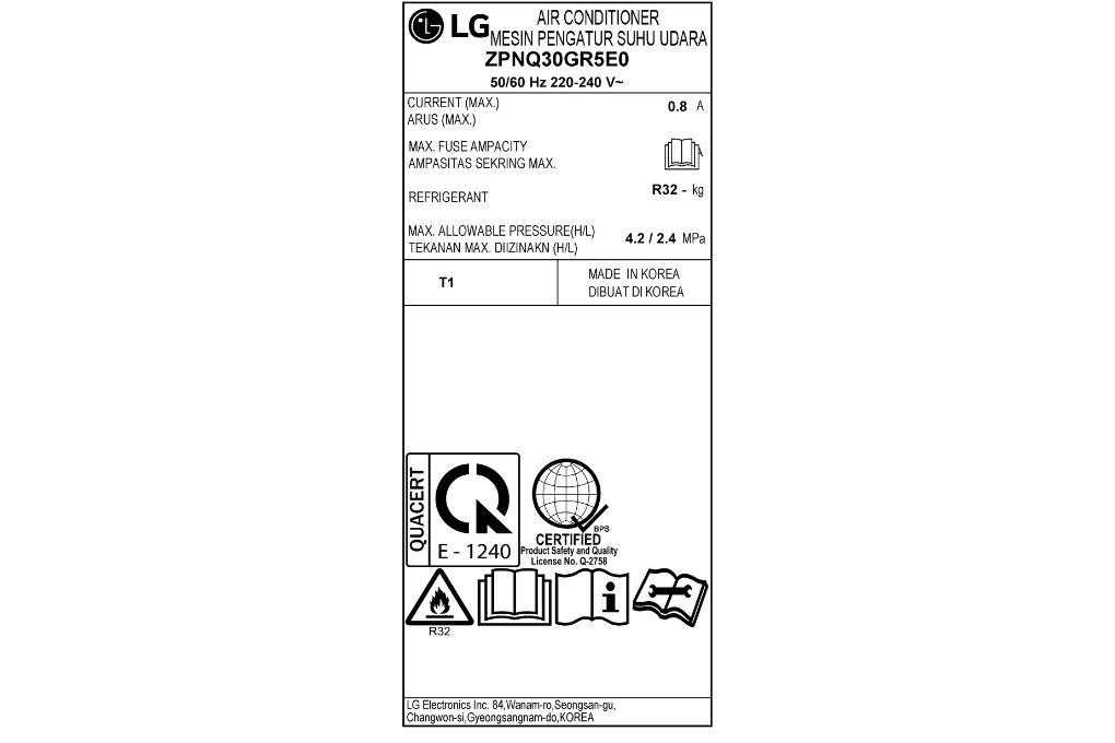 Điều hòa tủ đứng LG Inverter 30000 BTU ZPNQ30GR5E0 Màu Trắng
