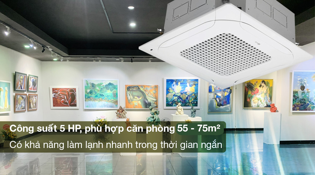 Máy lạnh âm trần LG Inverter 5 HP ZTNQ48LMLA0 (3 Pha) - Phạm vi làm lạnh