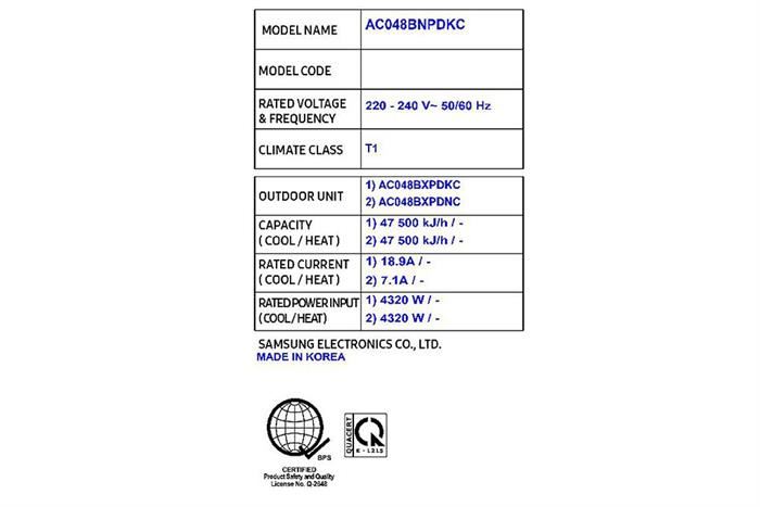 Máy lạnh tủ đứng Samsung Inverter 5 HP AC048BNPDKC/TC 3 Pha
