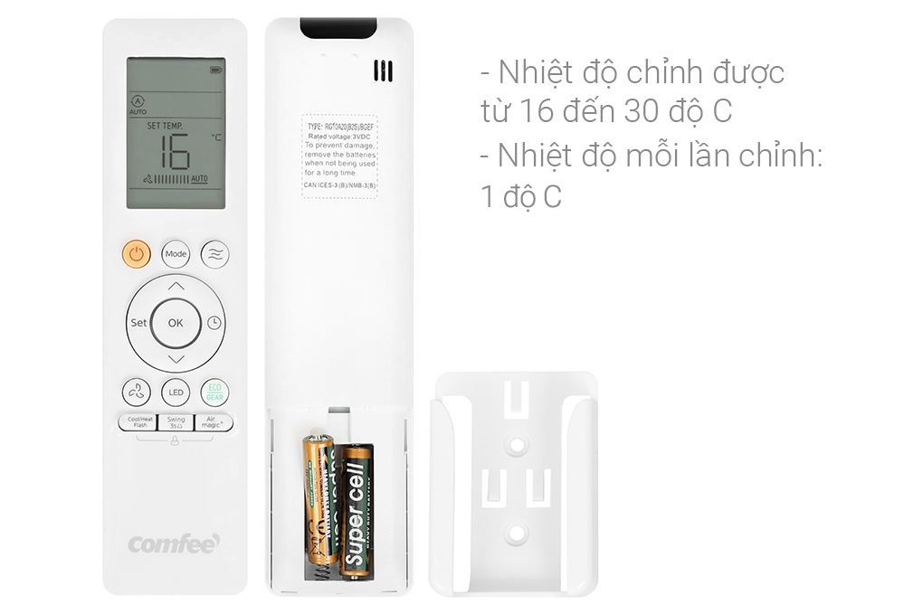 Máy lạnh Comfee Inverter 1 HP CFS-10VCB1 Màu Trắng