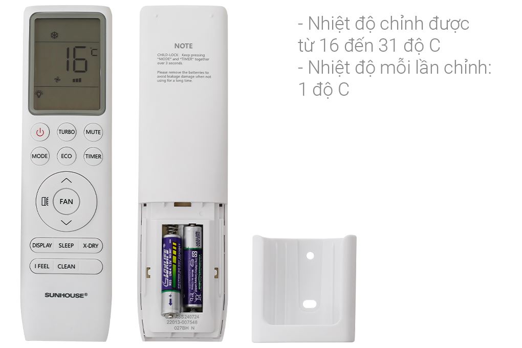 Điều hòa Sunhouse Inverter 12000 BTU SHR-AW12IC650 Màu Trắng