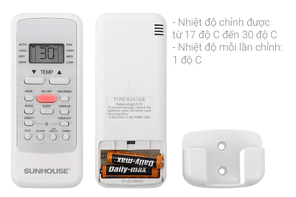 Máy lạnh Sunhouse Inverter 2.5 HP SHR-AW24IC610 Màu Trắng