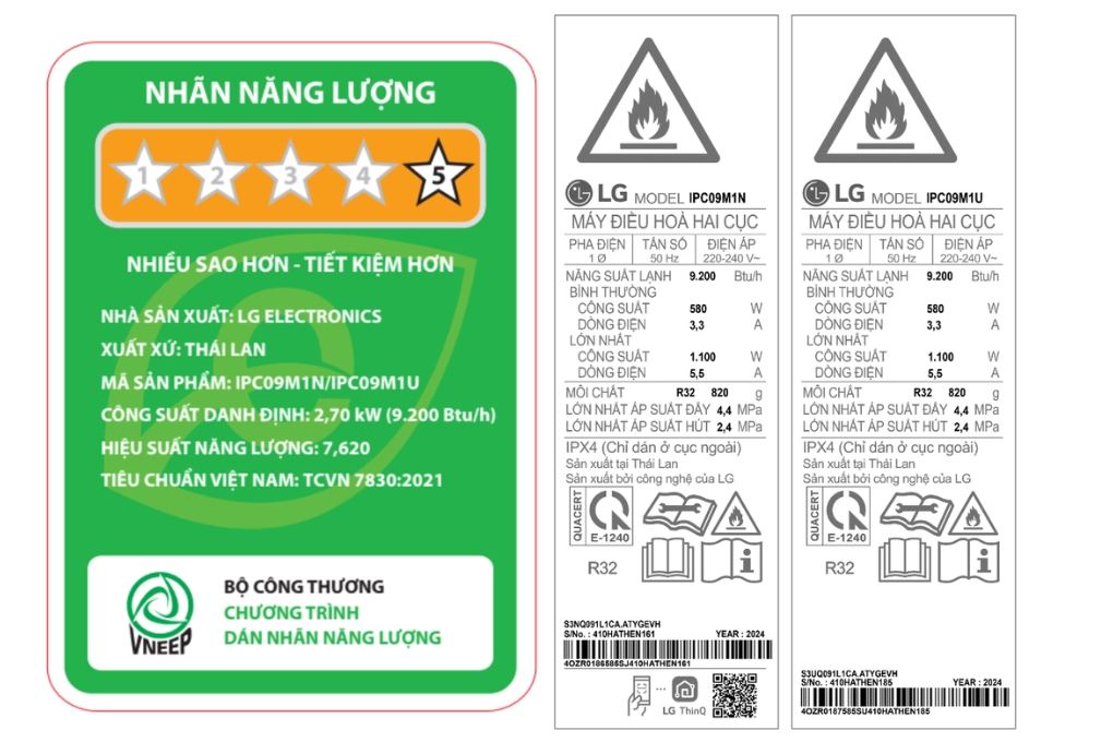 Máy lạnh LG Inverter 1 HP IPC09M1 Màu Trắng