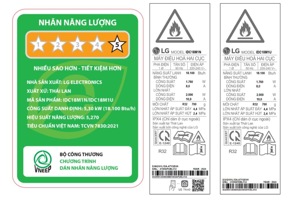 Máy lạnh LG Inverter 2 HP IDC18M1 Màu Trắng