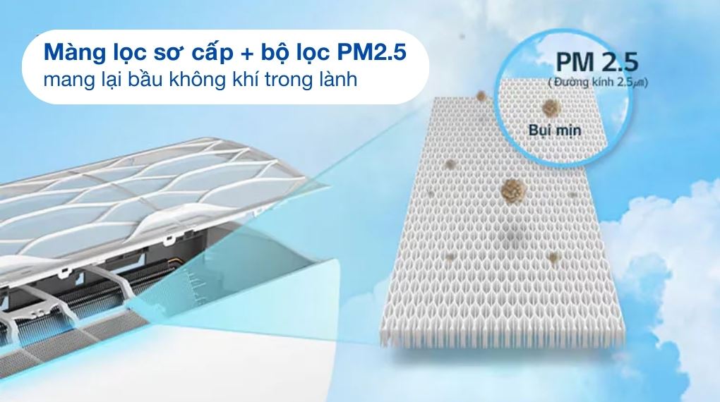 Máy lạnh LG Inverter 2 HP IDC18M1 - Khả năng lọc không khí