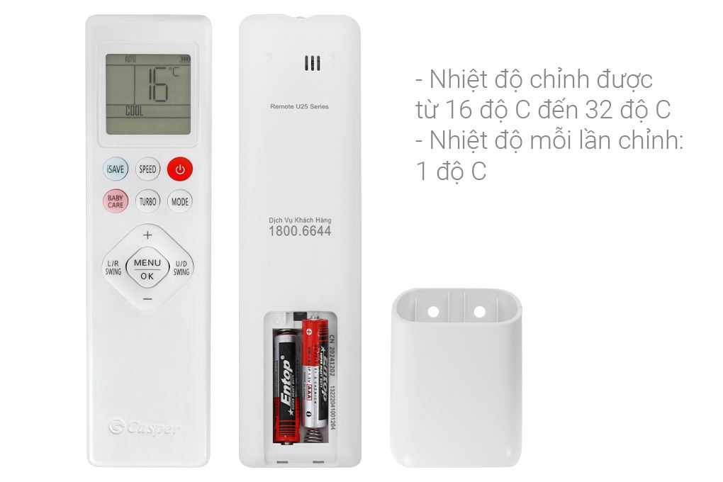 Máy lạnh Casper Inverter 1 HP QC-09IU36A Màu Trắng
