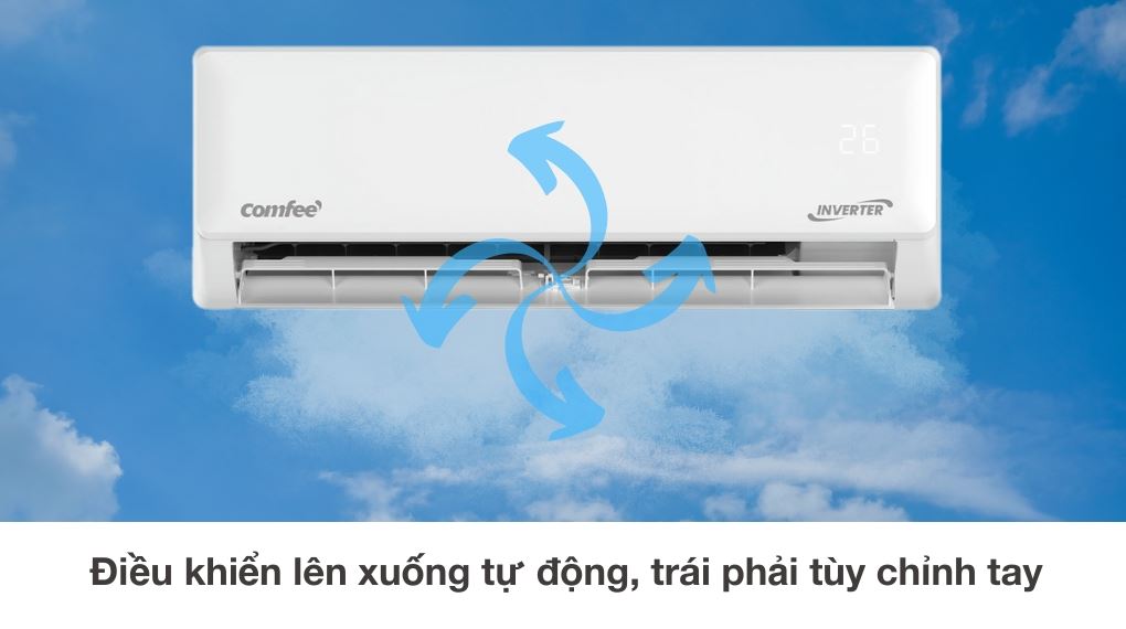 Điều hòa Comfee Inverter 9000 BTU CFS-10VGDF - Cơ chế thổi gió
