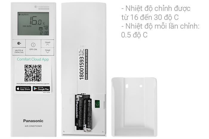 Máy lạnh Panasonic Inverter 1 HP CU/CS-U9BKH-8 Màu Trắng