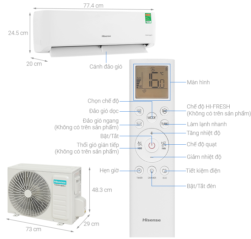 Máy lạnh Hisense Inverter 1 HP AS-10TR4RLRCA00