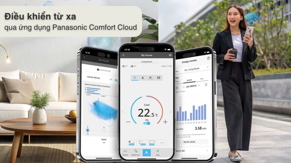 Điều hòa Panasonic Inverter 18100 BTU CU/CS-XU18BKH-8 - Tiện ích